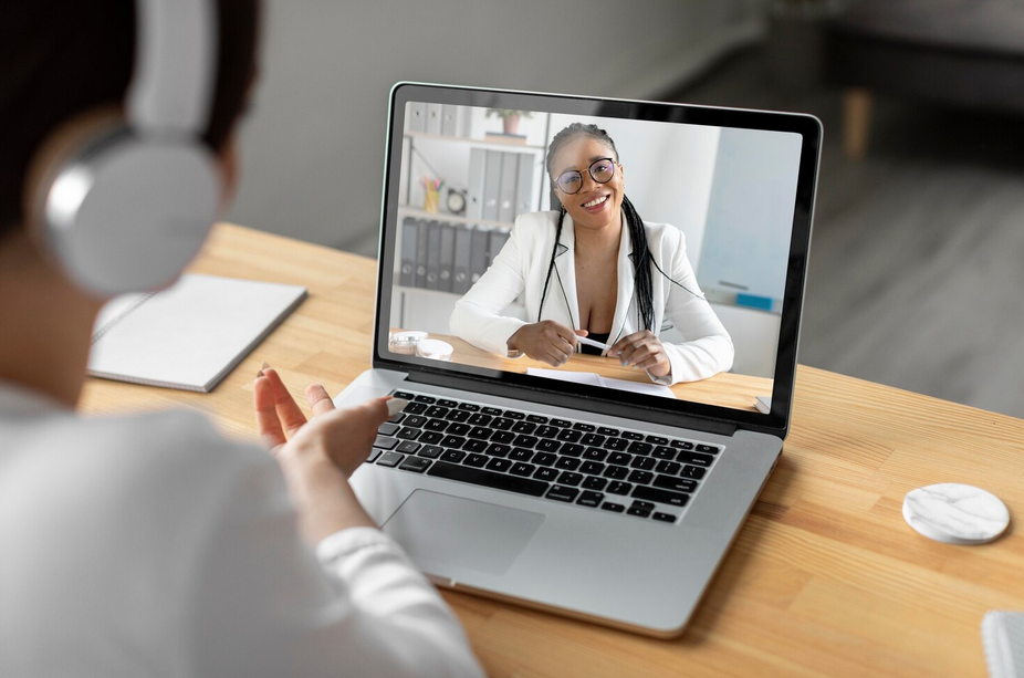 Image d'un webinaire pour les professionnels de la santé.